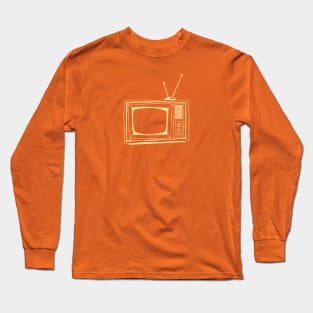 Static Television New Wave Retro Long Sleeve T-Shirt